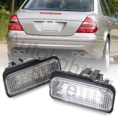 【CW】2PCS Canbus White LED License Number Plate Light For Mercedes Benz E-Class W211 S211 CLS-Class W219 C-Class S203 SLK-Class R171