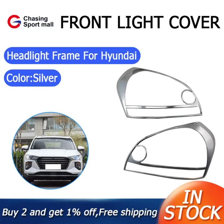 Car Front Light Cover Headlight Frame Decoration for Hyundai Tucson