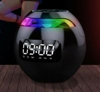 2022New Bluetooth speaker alarm clock FM Radio LED display MP3 Music colour changing