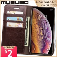 {L electronic shell} Musubo ซองหนังหรูหราสำหรับ iPhone 11 13 XS Max กระเป๋าสตางค์ยืนพลิกปก F Unda สำหรับ Iphone XR 8พลัส7ผู้ถือบัตร C Oque Capa