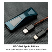 DUNU DTC 500 DTC500หูฟังแบบพกพา Amplifer USB DAC AMP ES9038Q2M ชิป Type-C ถึง3.54.4มม. DSD512 PCM 32bit 768 Khz