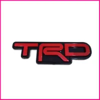 ถูกและดีมีที่นี้ แผ่นป้ายโลโก้ติดรถยนต์ ป้ายโลโก้ โตโยต้า แต่งรถ Logo TRD ขนาด 12 cm. สิ้นค้าดีมีคุณภาพ * **ส่งเร้วทันใจ**