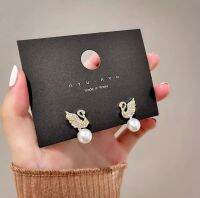 Fashion earrings ต่างหูเงินแท้925 สินค้าใหม่ ต่างหูเกาหลี ต่างหู ต่างหูผู้หญิง สินค้าใหม่