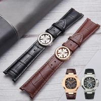 Genuine Leather Solid Stainless Steel Folding Buckle Replace Watch Strap for PP Patek Philippe /5712G Nautilus 5711 Accessories