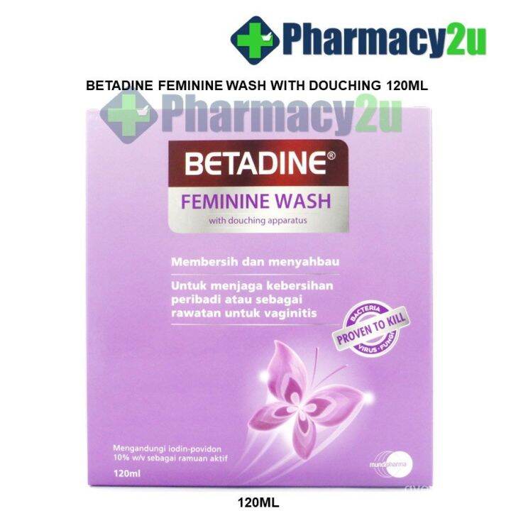 BETADINE FEMININE WASH WITH DOUCHING APPARATUS POVIDONEIODINE 10 W/V