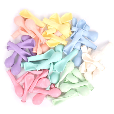 30 pcs 5/10 นิ้ว Macarons สี Pastel Candy ลูกโป่ง Latex รอบ Helium Baloons สำหรับวันเกิดงานแต่งงาน Baby Shower-iewo9238