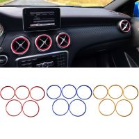 5Pcs/set Air Conditioner Vent Outlet Ring Trim Decor for Mercedes Benz A B GLA CLA Class W176 W246 C117 X156 AMG