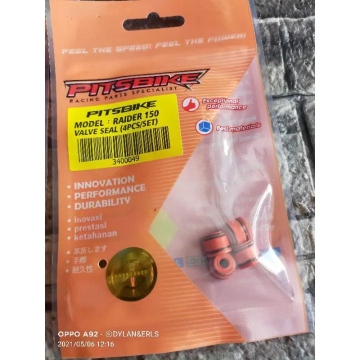 220530GQD4VTWW PITSBIKE VALVE SEAL RAIDER 150 ( DOUBLE SPRING) Lazada PH