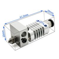 1Set 3D Printer Parts All Metal Hotend Extruder Kit for CR-10 CR-10S Ender 3/3S Printers 1.75Filament/0.4MM Nozzle