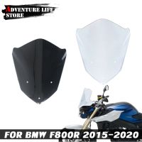 กระจกโครงสร้างนอกกระจกหน้ารถหน้ารถจักรยานยนต์สำหรับ BMW F800 R F800R F 800 R 800R 2015-2020กระจกหน้ารถเกราะป้องกันการไหลเวียนของอากาศ