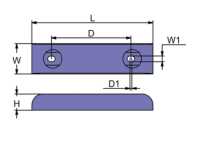 martyr zn square crnr 3/8" bolt-on semi CMZ03B ซิงค์ท้องเรือ ทรานซั่ม หรือทริมแทบ ป้องกันการกัดกร่อน