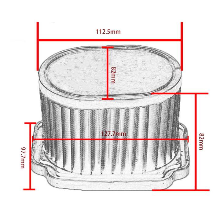 ตัวกรองอากาศ-ccgood-นำมาใช้ใหม่ได้สำหรับยามาฮ่า-mt-07-2013-2019-xsr700เปลี่ยน2019-2016