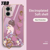 YBD เคสโทรศัพท์สายรัก สำหรับ Xiaomi Redmi 10 5G 2022 Redmi 10 Prime + 5G Redmi 11 Prime 5G น่ารักลายเด็กผู้หญิงบูติกสุดหรูล่าสุดปลอกซิลิโคนนิ่ม