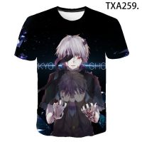 New Summer Tokyo Ghoul เสื้อยืด 3D ผู้ชายผู้หญิงแฟชั่นเด็กสบาย ๆ สตรีทแวร์เด็กผู้ชายและผู้หญิงพิมพ์เสื้อยืดเย็นเสื้อยืด XS-5XL