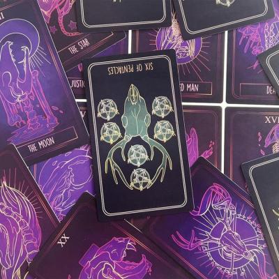 Bone Tarot Deck Card การ์ด Oracle การ์ดกายสิทธิ์ Fortune Telling การทำนายที่มีประสิทธิภาพ Tarot Card Family Party Leisure Board Game