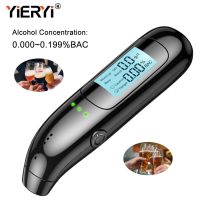 Yieryi High Precision Digital Alcohol Breath Breathalyzer Instrument 0.000-0.199%BAC Alcohol Tester Drunk Driving Check Tool