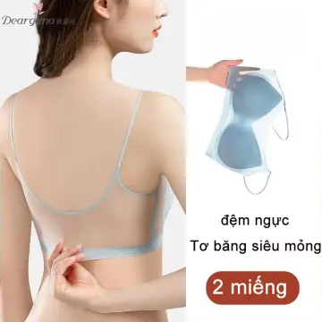 Ultra-thin ice silk seamless underwear women's summer thin section big  chest showing small bra strap beautiful back sports vest style bra