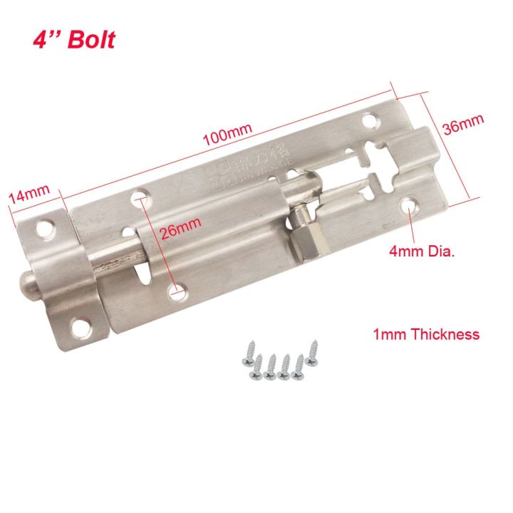 4pcs-4-barrel-door-bolt-stainless-steel-100mm-length-barrel-bolt-latch-lock-hardware-for-home-gate-safety-door-hardware-locks-metal-film-resistance