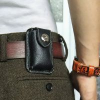 Belt Key Holder Wallet Genuine Leather Men Women Magnetic Snap Keys Organizer Case Bag Mini Waist Hanging Car Keys Housekeeper