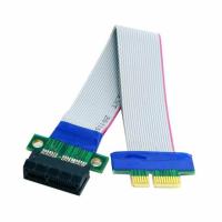 Pci Expres X1 Pci E ไรเซอร์การ์ดริบบิ้นส่วนต่อส่วนขยายสายย้าย Flex