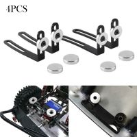 4PCS Shell Body Mount Magnet L-Bracket With Magnet For 1:10 RC Crawler Car SCX10 90046 D90  Power Points  Switches Savers