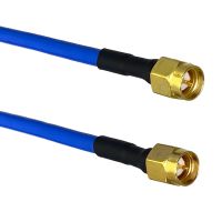 1pcs SMA Male Plug to SMA Male Plug RG402 0.141" Blue Cable Flexible Pigtail 4inch~20M RF Coaxial Connector Electrical Connectors