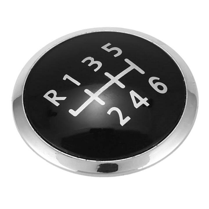 2x-6-speed-gear-shift-knob-emblem-badge-cover-cap-for-transporter-t5-t6-mk5-mk6