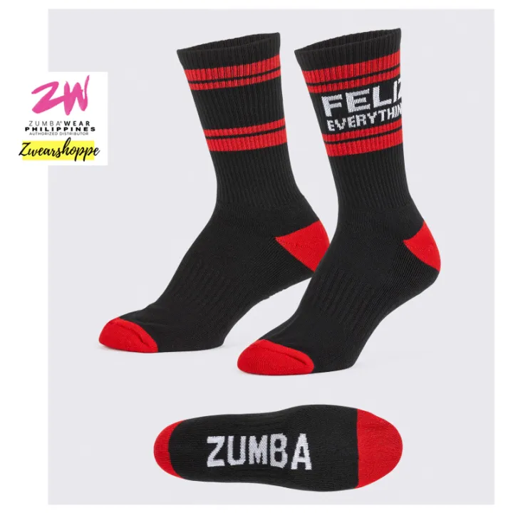FELIZ EVERYTHING ZUMBA HIGH SOCKS Lazada PH