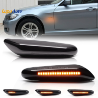 Lupuauto 2ชิ้นสำหรับ BMW Led Dynamic เครื่องหมายด้านข้างเลี้ยวสัญญาณไฟไฟกะพริบต่อเนื่องสำหรับ E90 E91 E92 E93 E60 E87 E46 E82