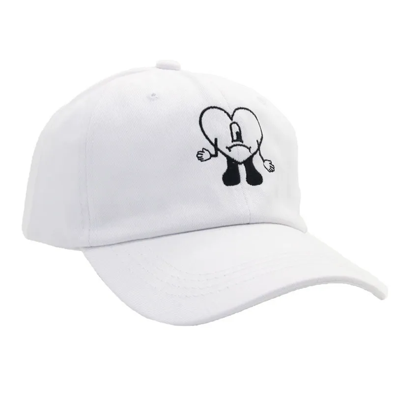 Bad Bunny Baseball Cap Embroidered Cotton Dad Hat Summer Women Peaked Cap  Trucker Hats Hip Hop Rock Reggaeton Artist Snapback