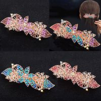 Exquisite new alloy hairpin Rhinestone Ornament adult Korean headdress hair ornament flower diamond inlaid large spring clip