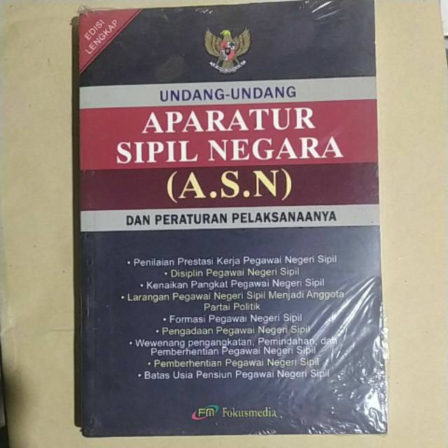 BUKU ORI UNDANG-UNDANG APARATUR SIPIL NEGARA ( ASN) | Lazada Indonesia