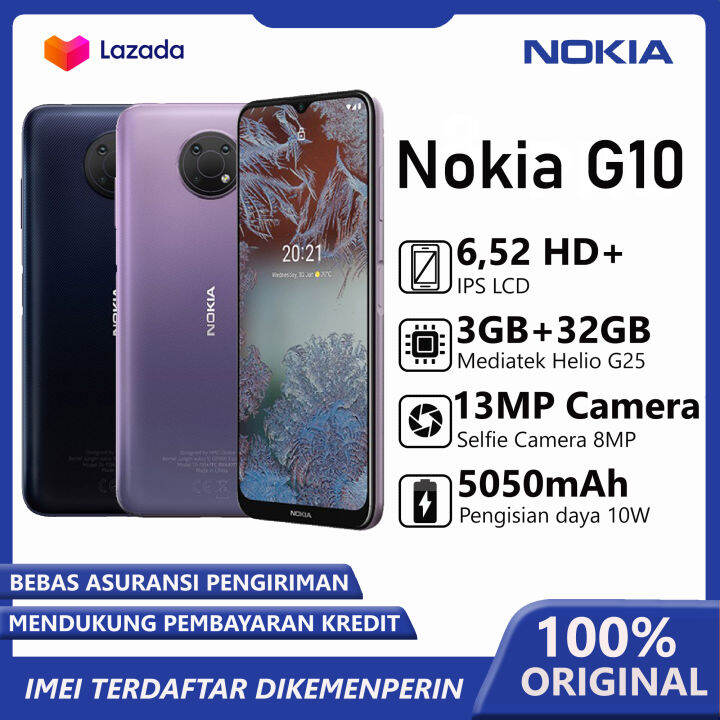 Nokia G10 3GB+32GB - Triple Camera 13MP - Mediatek Helio G25 - Baterai ...