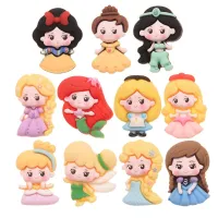20PCS 1inch Mini Princess No Hair Clips Hair Accessories Hairbows Snap Clips Making Flowers Bowknot Barrette Hair Rope Center