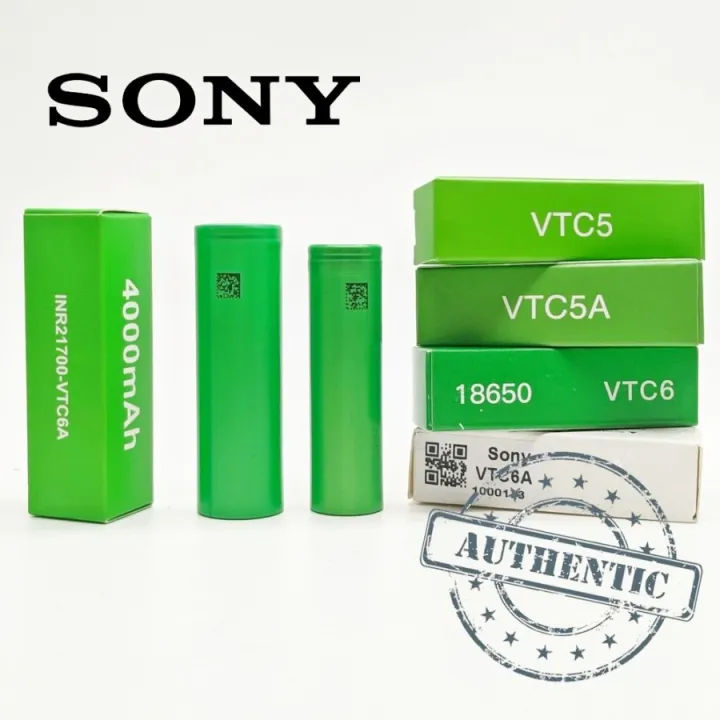 Battery SONY VTC6A SONY VTC 6A 21700 4000mah 3.7V 20A ORIGINAL | Lazada ...