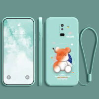 เคส samsung a6 plus 2018 ยางนิ่ม กันกระแทก กันน้ำ กันลื่น ฝาหลัง คลุมเต็มขอบ ไม่เบียด ฟิล์มมือถือ เคสใส่เลนส์ ลายการ์ตูนน่ารัก