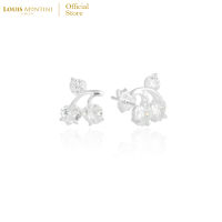 Louis Montini (Jewelry) Sterling Silver 925 Earrings ต่างหูเงินแท้ 92.5% ต่างหูผู้หญิง รูปเชอร์รี่ LJER106