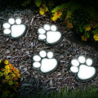 Solar Powered Animal Paw Print Lights LED Solar Lamps Garden Outdoors Lantern LED Path Decorative Lighting Lamp