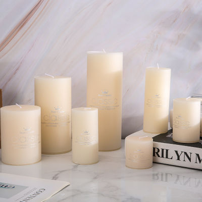 【CW】7.5*10 cm Classic White Unscented Big Candles for Wedding or Birthday or Dinging Other Party ,Cylindrical and Square