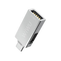 WiWU Type-C เป็น USB 2.0 และ 3.0 สองพอร์ตอะแดปเตอร์ชาร์จการรับส่งข้อมูล