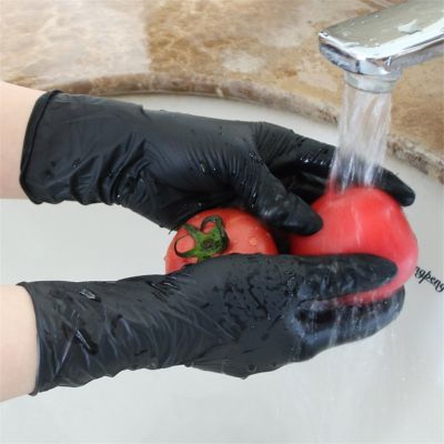 S Nitrile Food Grade Waterproof Kitchen S Thicker Black Nitrile S Powder Latex Free Exam Disposable S