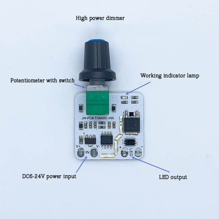 LED Constant Voltage Dimmer Module Light Strip Switch Board Brightness