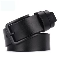 cow genuine leather luxury strap male belts for men new fashion classice pin buckle leather belt male belt men