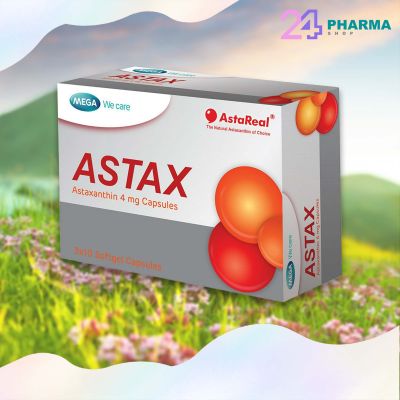 MEGA We Care Astax Astaxanthin 4mg ลดริ้วรอย เหี่ยวย่น 30 เม็ด