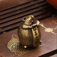 [hot]✟  Hollow Statue Wealth Shui Decoration Desktop Ornament Rat Figurines Incense Holder