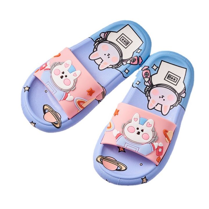 cartoon-cute-astronaut-space-rabbit-bear-children-slippers-summer-men-and-women-home-indoor-non-slip-soft-bottom-sandals