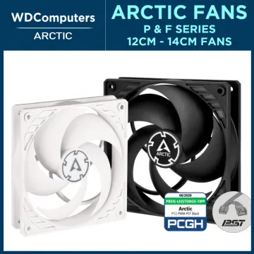 ARCTIC P12 PWM PST (5 Pack) - 120 mm Case Fan, PWM Sharing Technology  (PST), Pressure-optimised, Quiet Motor, Computer, 200-1800 RPM - Black