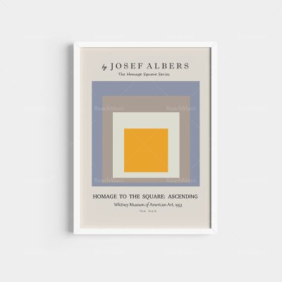 Josef Alberts Scandi พิมพ์,โปสเตอร์นิทรรศการสไตล์,โปสเตอร์สแกนดิเนเวียน,ภาพพิมพ์ศิลปะนอร์ดิก,ภาพจิตรกรรมฝาผนังผ้าใบลายพิมพ์ A238171