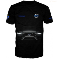 Dried Quick 2023 Mens 3d Volvo Motorcycle Sports Short Sleeve T-shirt Fashion Versatile Style