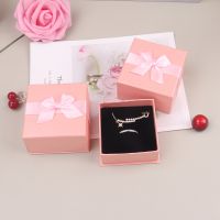 12PCS Bowknot Jewelry Box Earring Jewelry Organizer Necklace Storage Box Paper Organizers Storage Jewelry Display Gift Case